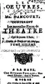 Cover image for Les oeuvres de Mr. Dancourt, contenant les nouvelles pieces de theatre qui se jouent à Paris ...