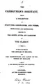 Cover image for The clergyman's assistant, or A collection of acts of parliament, forms and ...
