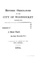 Cover image for Revised Ordinances of the City of Woonsocket: Together with the City Charter ...