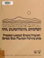Cover image for Proposed livestock grazing program