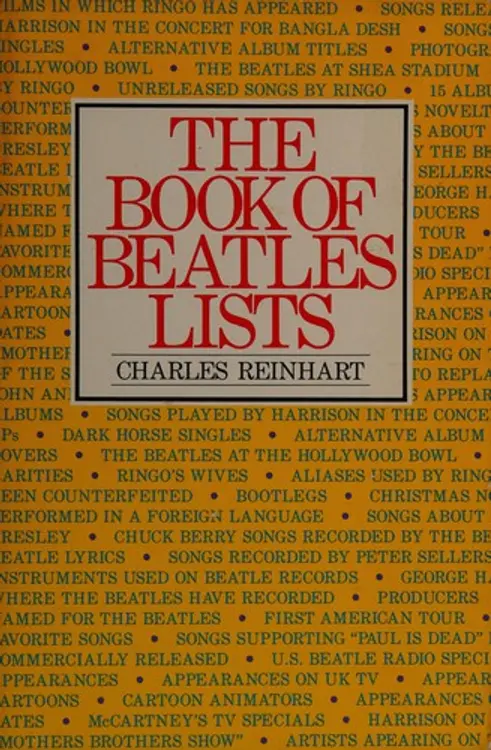 The book of Beatles lists cover