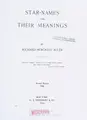Cover image for Star-names and their meanings