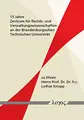 Cover image for 15 Jahre Zentrum Fur Rechts- Und Verwaltungswissenschaften an Der Brandenburgischen Technischen Universitat