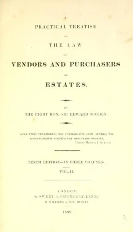 A practical treatise of the law of vendors and purchasers of estates. cover
