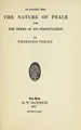 Cover image for An inquiry into the nature of peace and the terms of its perpetuation ...