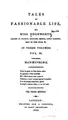 Cover image for Tales of fashionable life