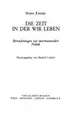 Cover image for Die Zeit in der wir leben