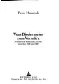 Cover image for Vom Biedermeier zum Vormärz