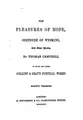 Cover image for The pleasures of hope, Gertrude of Wyoming, and other poems. To which are ...