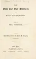 Cover image for The doll and her friends; or, memoirs of the lady Seraphina.