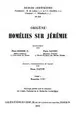 Cover image for Homélies sur Jérémie