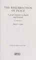 Cover image for Resurrection of Peace, the - a Gospel Journey to Easter and Beyond