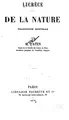 Cover image for De la nature