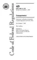 Cover image for Code of Federal Regulations, Title 49, Transportation, Pt. 1000-1199, Revised as of October 1, 2004
