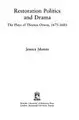 Cover image for Restoration politics and drama
