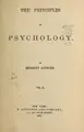 Cover image for The principles of psychology