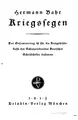 Cover image for Kriegssegen