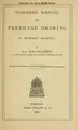 Cover image for Teachers' manual for freehand drawing in primary schools