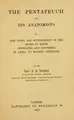 Cover image for The Pentateuch and its anatomists; or, The unity and authenticity of the books of Moses vindicated and confirmed, in reply to modern criticisms.