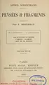 Cover image for Pensées et fragments