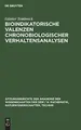 Cover image for Bioindikatorische Valenzen chronobiologischer Verhaltensanalysen
