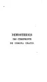 Cover image for Demosthenes on the crown, with notes by B. Drake. To which is prefixed Æschines against ...