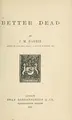 Cover image for Better dead.