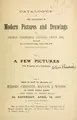 Cover image for Catalogue of the collection of modern pictures and drawings of George Frederick (Fenton) Smith