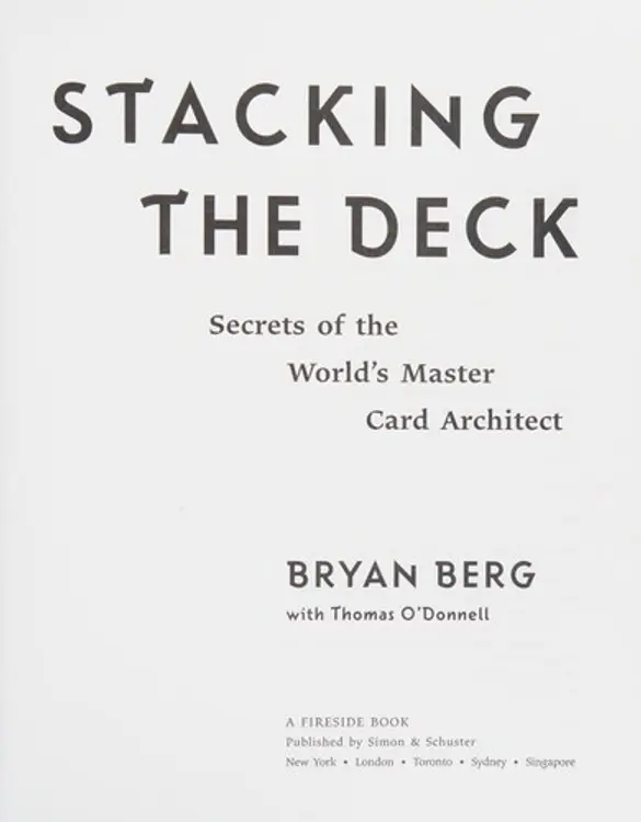 Stacking the Deck: Secrets of the World's Master Card Architect cover