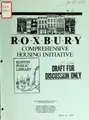 Cover image for Roxbury comprehensive housing initiative. (draft for discussion only).