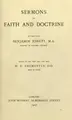 Cover image for Sermons on faith and doctrine