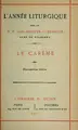 Cover image for L'Année liturgique