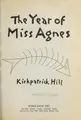 Cover image for The year of Miss Agnes