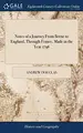 Cover image for Notes of a Journey from Berne to England, Through France. Made in the Year 1796