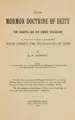 Cover image for The Mormon doctrine of deity