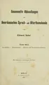 Cover image for Gesammelte abhandlungen zur amerikanischen sprachund alterthumskunde