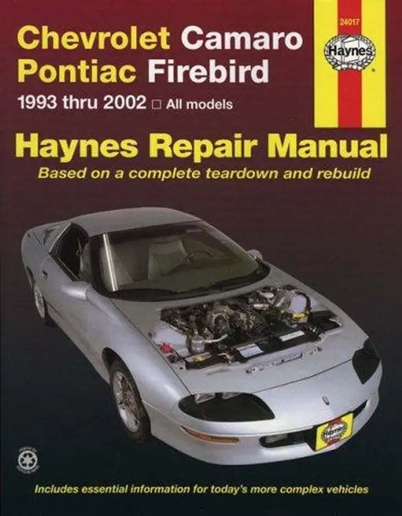 Chevrolet Camaro and Pontiac Firebird, 1993-2002 cover