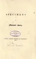 Cover image for Specimens of macaronic poetry.