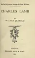 Cover image for Charles Lamb