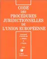 Cover image for Code des procédures juridictionnelles de l'Union européenne