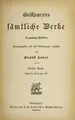 Cover image for Grillparzers sämtliche Werke.