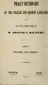 Cover image for English-Deutsches und Deutsch-Englisches Hand-Wörterbuch