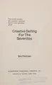Cover image for Creative selling for the seventies