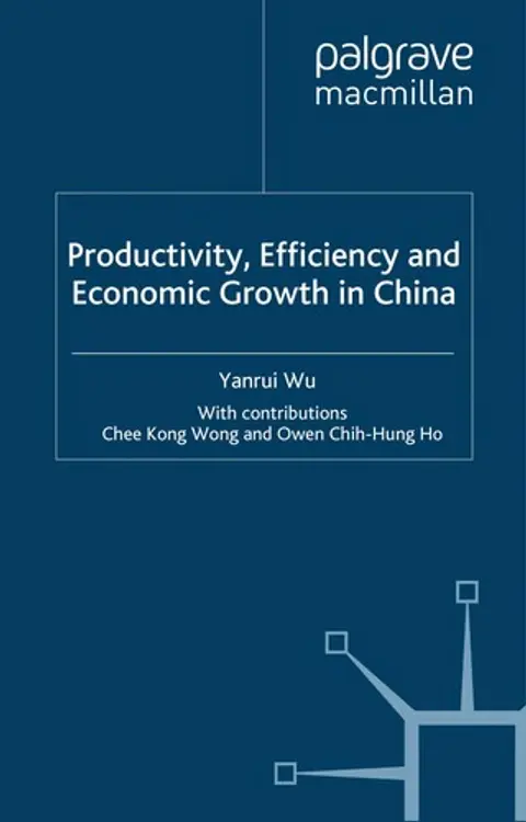 Productivity, efficiency and economic growth in China cover