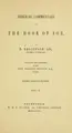 Cover image for Biblical commentary on the book of Job
