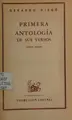 Cover image for Gerardo Diego primera antología de sus versos