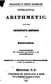 Cover image for Colburn's First Lessons: Intellectual Arithmetic, Upon the Inductive Method ...