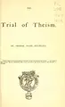 Cover image for The trial of theism