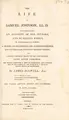 Cover image for The life of Samuel Johnson, L.L.D. Comprehending an account of his studies, and numerous works, in chronological order