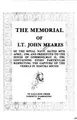 Cover image for The memorial of Lt. John Mears of the Royal Navy